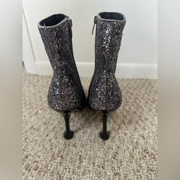 Marc Fisher Stolla shimmer sparkle bootie heels womens size 10M - Picture 9 of 10